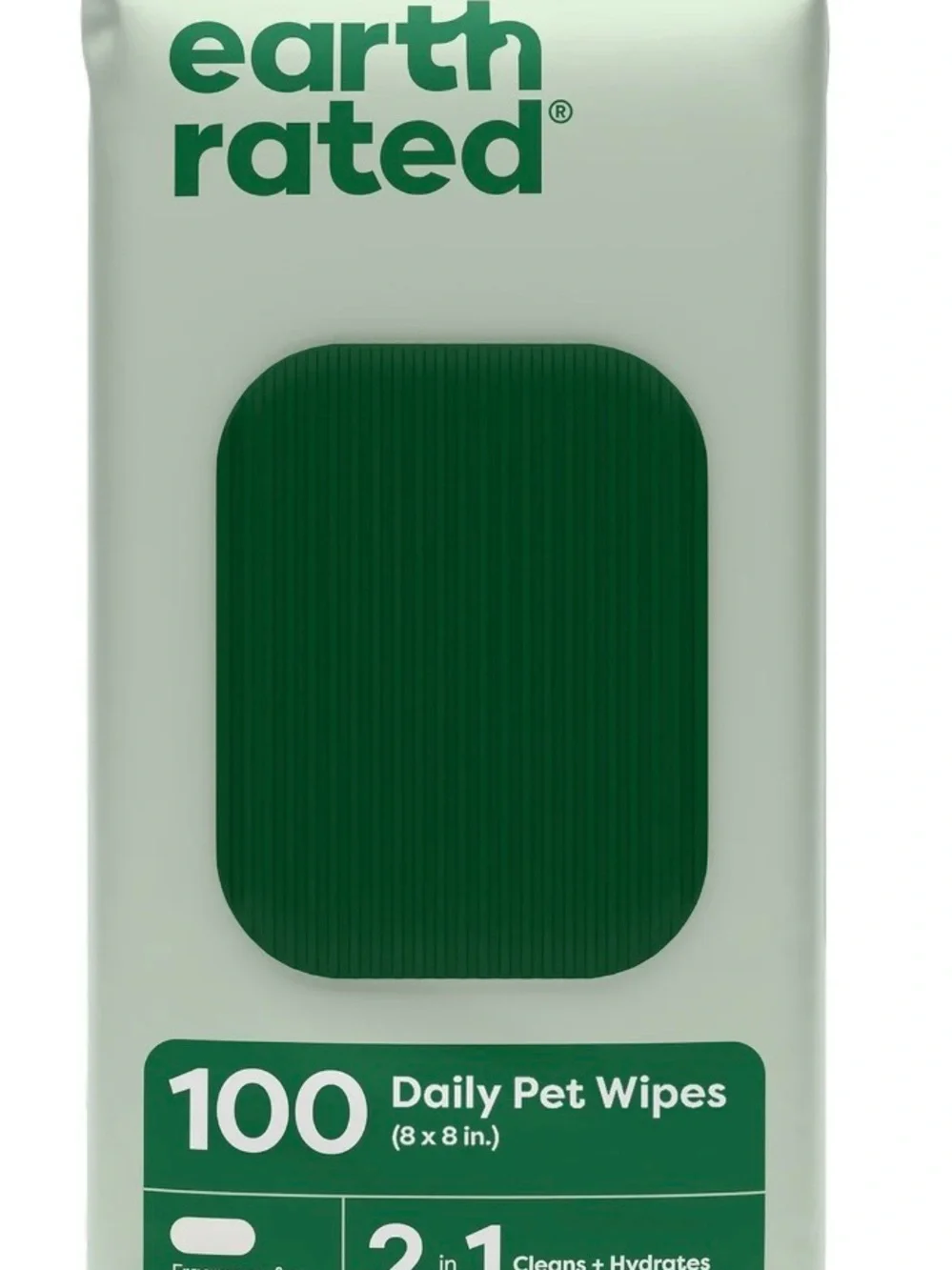 earth rated 100 Count Daily Pet Wipes - White Wipes